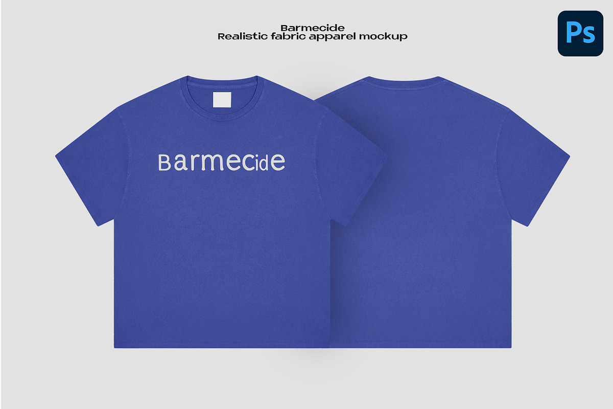 Loose fit t-shirt mockup, a Shirt Mockup by Barmecide Mockup Studio (Photo 1 of 3)