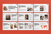 White Orange Sales Strategy Plan PPT, a Presentation Template by graphicook (Thumbnail 2 of 5)