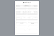 Generic Notes & Ideas Planning Pages, a Stationery Template by shahsoft (Thumbnail 2 of 4)