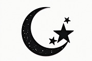 Crescent Moons and Star Silhouette, an Illustration by Amazin_art (Thumbnail 4 of 31)