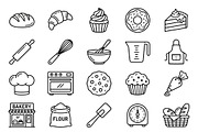 42 Home Bakery Outline Icons, an Outline Icon by adenpinkstore (Thumbnail 2 of 9)