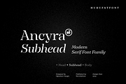 Ancyra Subhead, a Serif Font by Hurufatfont (Thumbnail 1 of 13)