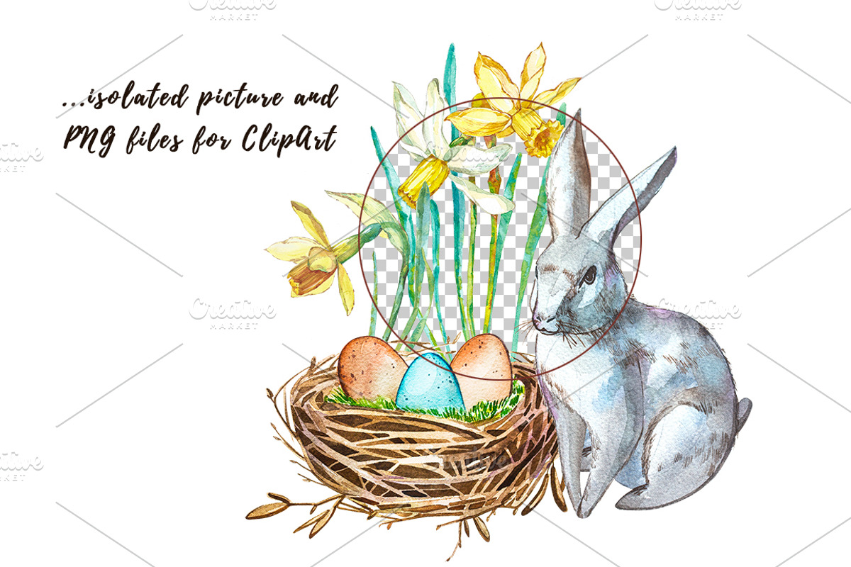 Easter set illustrations, a Decorative Illustration by Ann Astro (Photo 3 of 7)