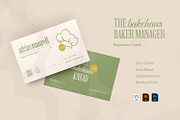 Baker Manager - Business Card, a Business Card Template by VUNIRA (Thumbnail 1 of 3)