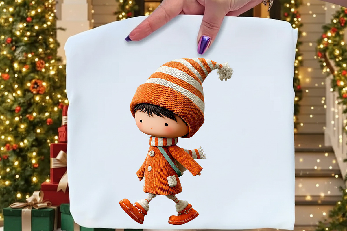 Whimsical Christmas Elf Clipart, an Illustration by Craft Nest (Photo 8 of 8)