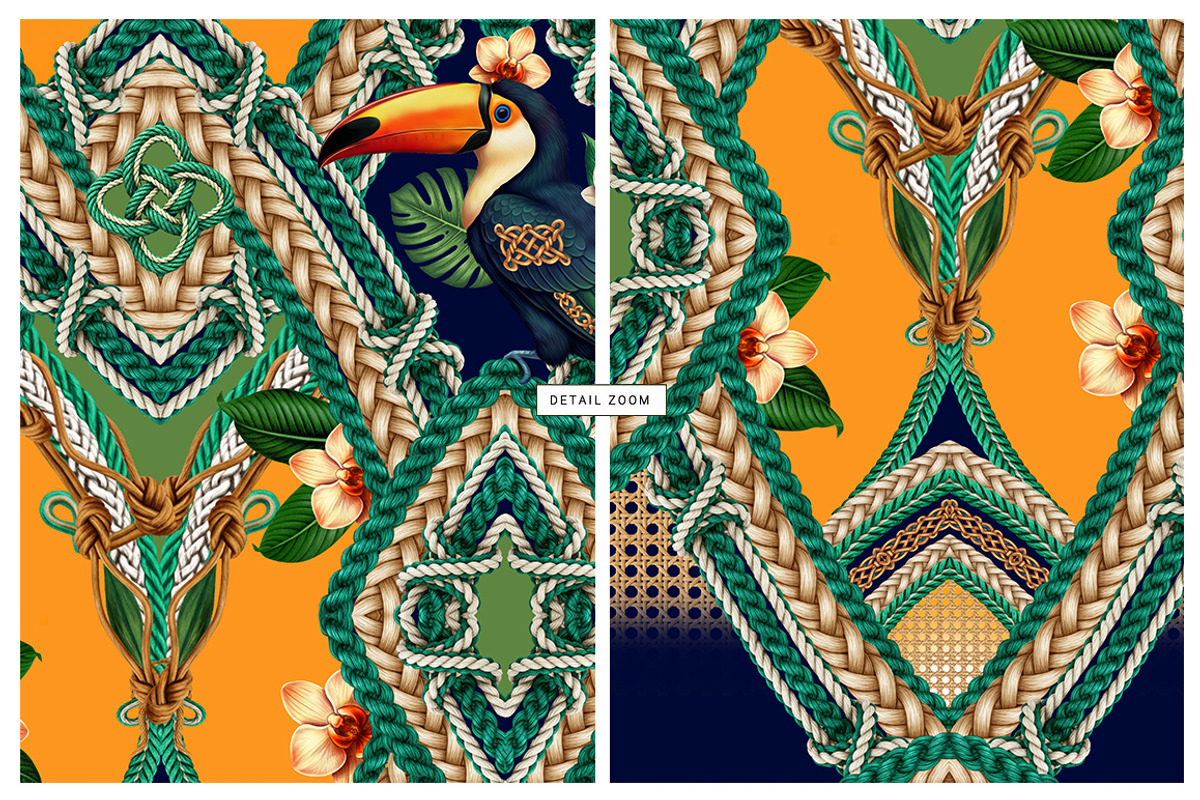 Artisanal Tropical 2026 Fabric, a Wallpaper Graphic by Luiz da Rolt Grathwohl (Photo 1 of 16)
