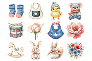 4th of July nursery watercolor Clipa, a Seasonal Illustration by Design Market (Thumbnail 7 of 9)
