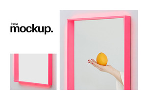 Frame Mockup #155, Pink Portrait, a Print Template by Kzara Visual Concepts