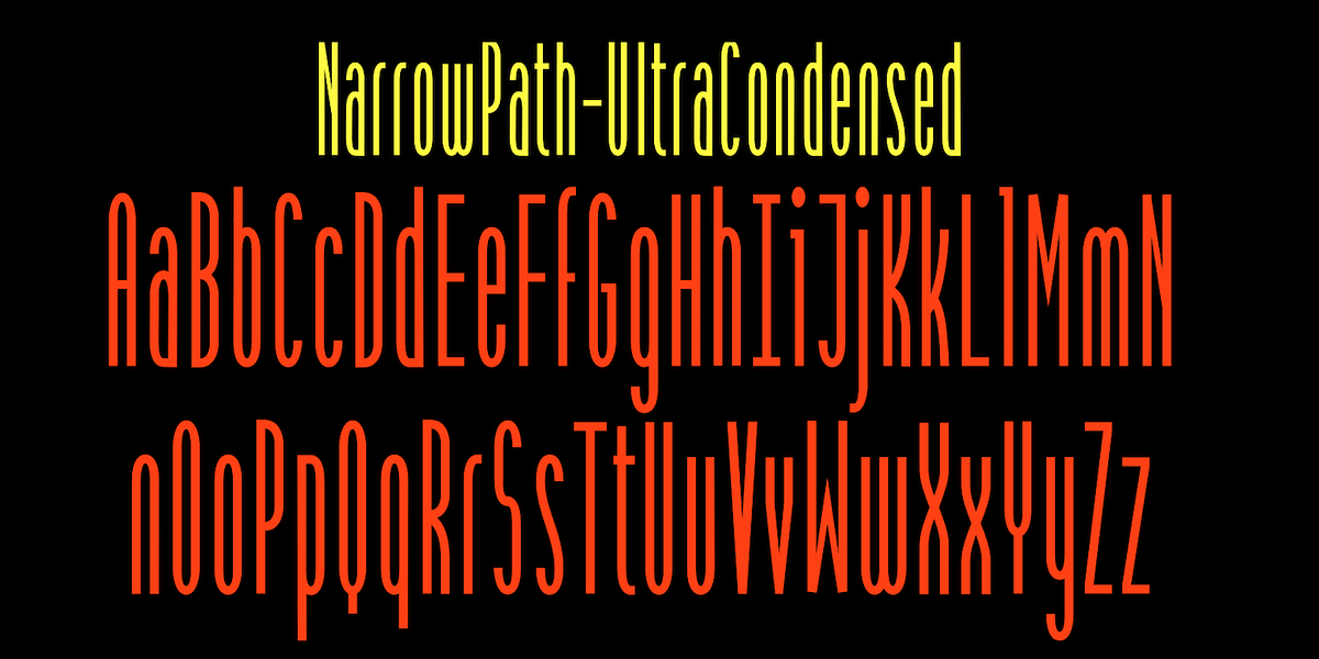 NarrowPath, a Sans Serif Font by Ingrimayne Type (Photo 5 of 8)