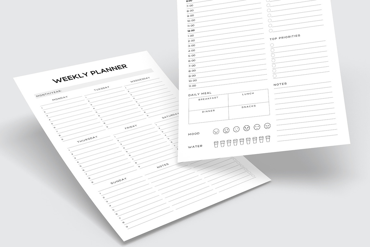 Canva Digital Planner Template, a Stationery Template by Amit Debnath (Photo 8 of 11)
