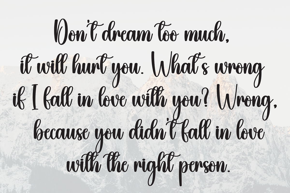 Bushy | Script Font, a Handwritten Font by Scratchones (Photo 6 of 8)