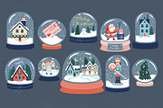Christmas Decor Illustrations, a Seasonal Illustration by Anna Studio (Thumbnail 9 of 12)