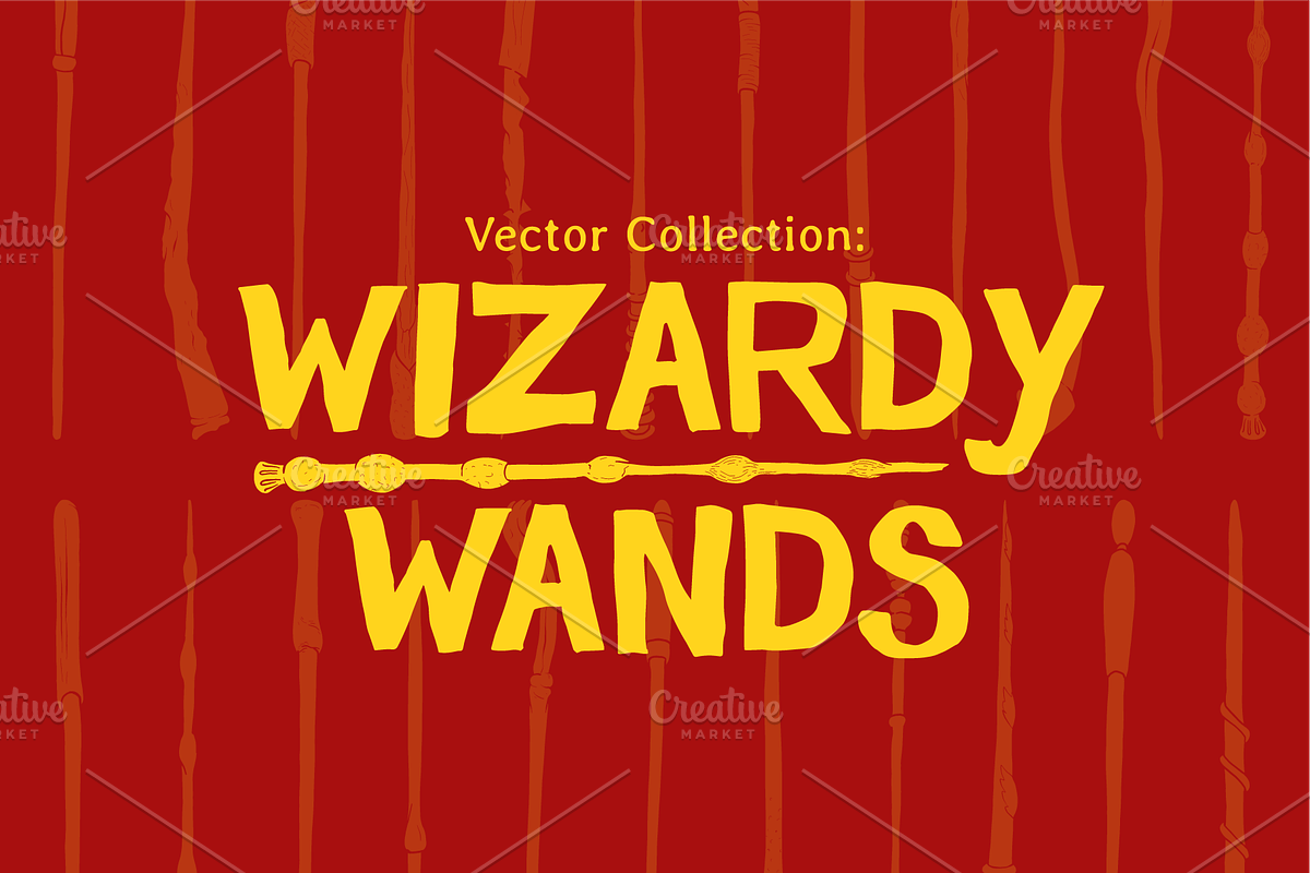 WIZARD Vector Wands, an Object Illustration by SUH-NY (Photo 5 of 5)