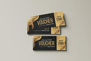 Gift Voucher Mockup, an Advertising Mockup by Se٧enStudio (Thumbnail 1 of 5)