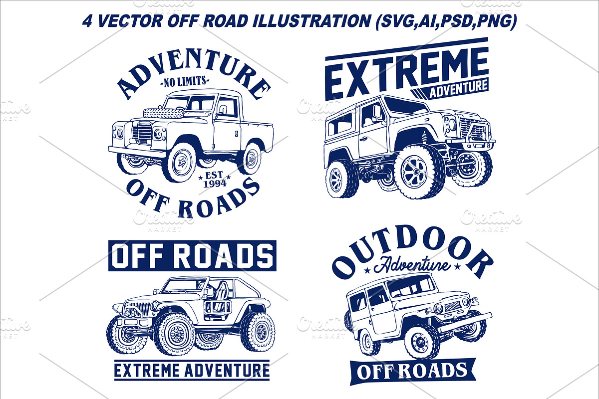 Off Road Car | Vector illustration, an Illustration by Ben studio (Photo 1 of 2)