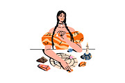 Women fortune tellers set + posters, a Person Illustration by PaperTrident (Thumbnail 5 of 16)