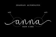 Zhafran, a Script Font by Sibelumpagi Studio (Thumbnail 2 of 11)