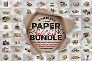 BUNDLE: Paper Packaging Mockup, a Cups & Container Mockup by INCDesign (Thumbnail 1 of 18)