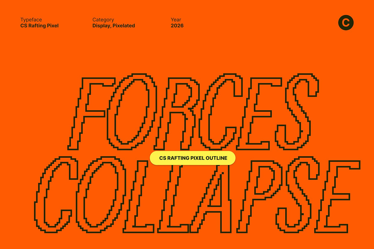 CS Rafting Pixel, a Sans Serif Font by Craft Supply Co. (Photo 2 of 8)