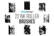 22 Ink Roller Photoshop Brushes, a Brush Add-On by SimplDesign (Thumbnail 1 of 3)