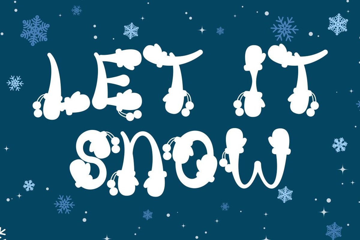 Snow Away - Quirky Winter Font, a Font by PutraCetol Studio (Photo 3 of 17)