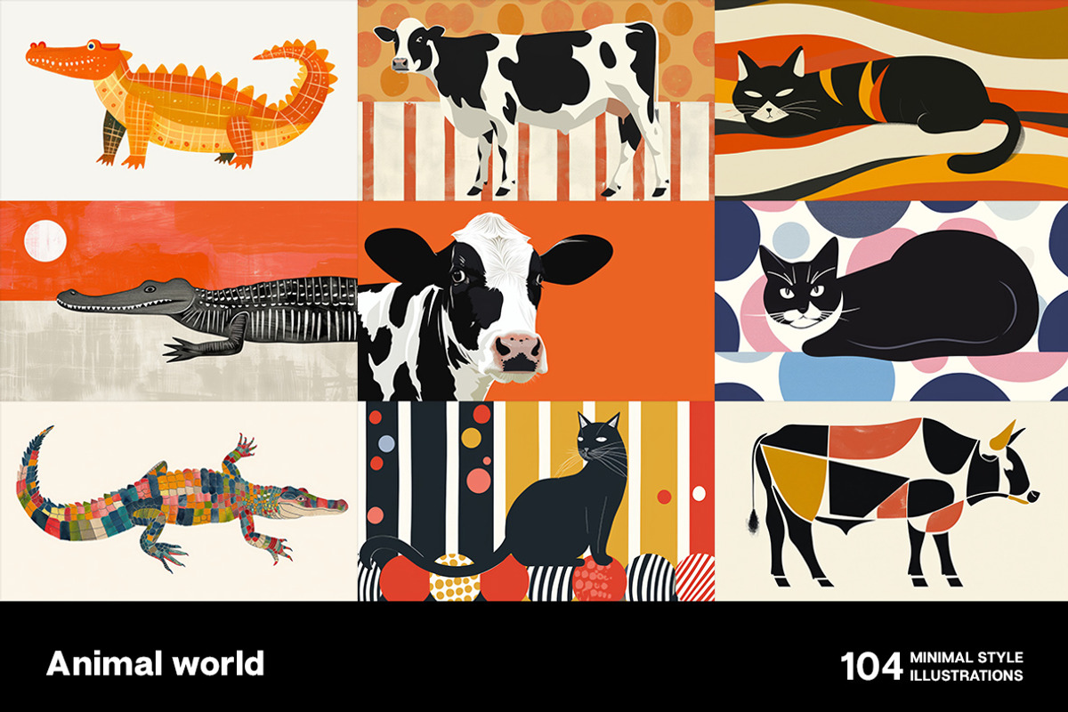 Animal world. 104 images, an Animal Illustration by Handmadefont (Photo 3 of 17)