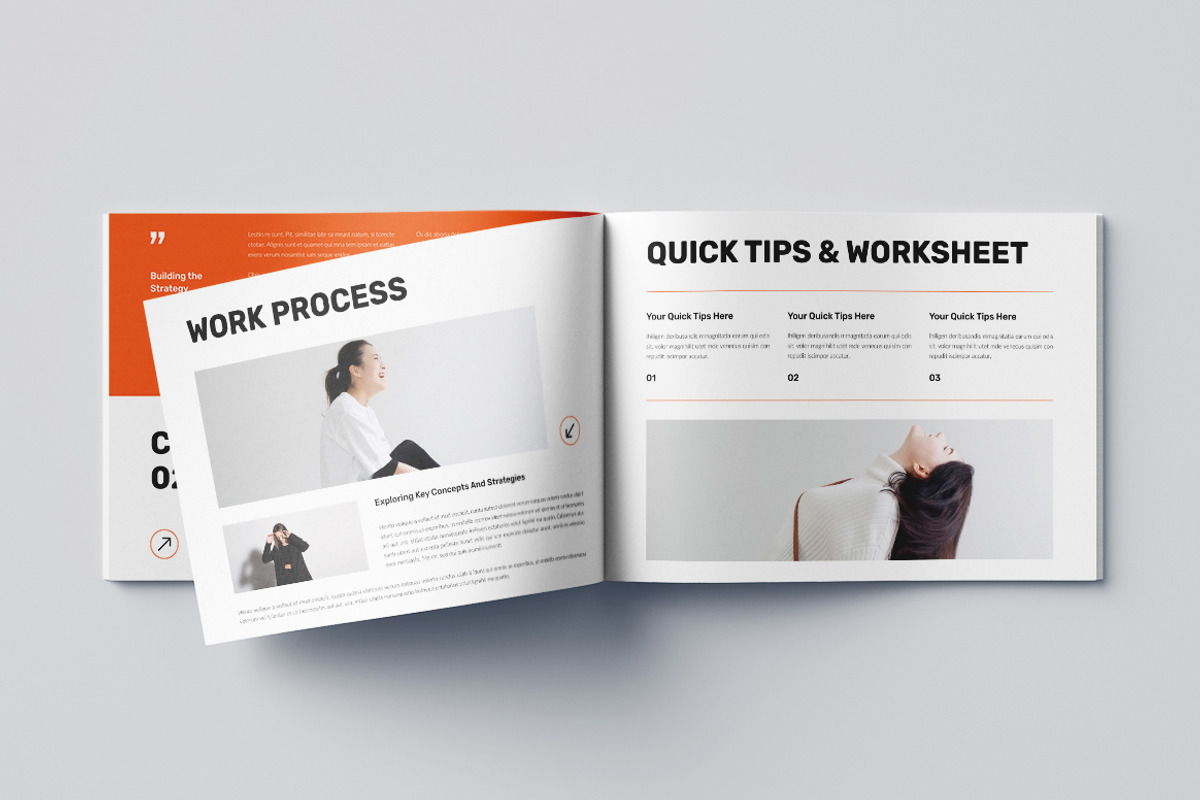 Minimalist E-Book Landscape Template, a Brochure Template by Pixelpick (Photo 7 of 9)