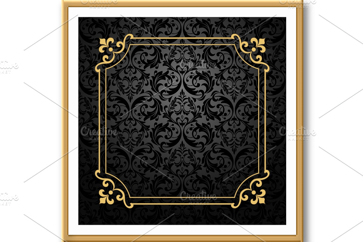 Vintage gold frame, a Decorative Illustration by RODINA (Photo 3 of 3)