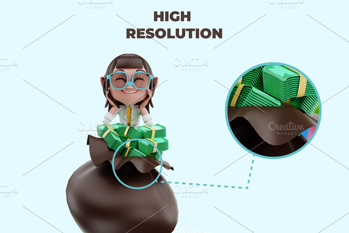 3D WOMEN CHARACTER BUSINESS PACK, a Characters & Person 3D Model by MUNIK STUDIO 3D (Photo 3 of 6)