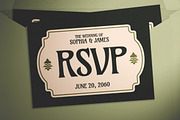 Green Beige Organic Retro Invitation, an Invitation Template by The Good Store (Thumbnail 3 of 4)