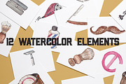 Movember Elements & Patterns, an Illustration by Rawberry Strubarb Ink. (Thumbnail 3 of 4)