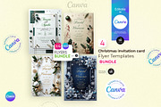 Christmas Wedding Invitation Flyer, a Flyer Template by Aam360 (Thumbnail 1 of 5)