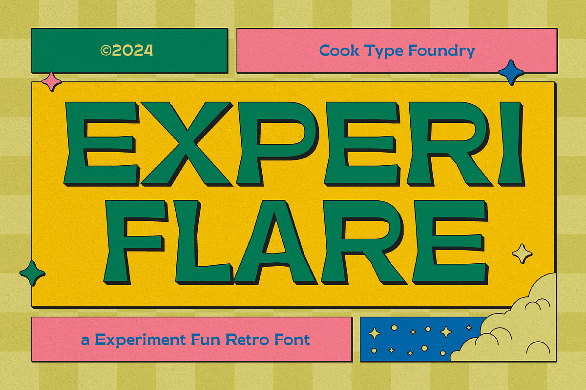 Experiflare, a Sans Serif Font by graphicook (Photo 1 of 10)