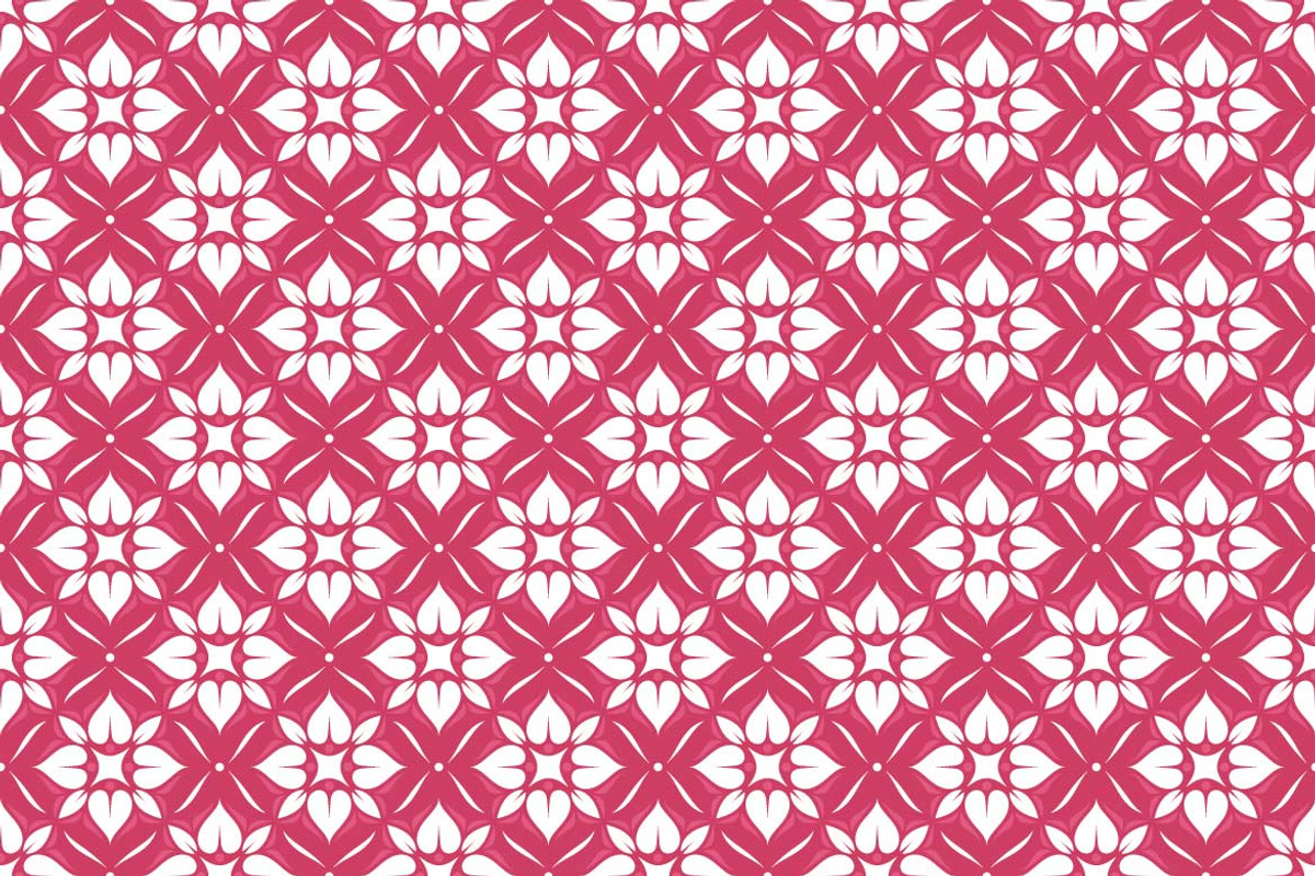 Pink Flowers Seamless Pattern, a Pattern Graphic by Mightyfire
