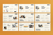 Orange Company Profile Google Slide, a Presentation Template by graphicook (Thumbnail 3 of 4)