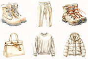 Watercolor Winter Fashion Clipart, an Illustration by OK Design (Thumbnail 3 of 5)