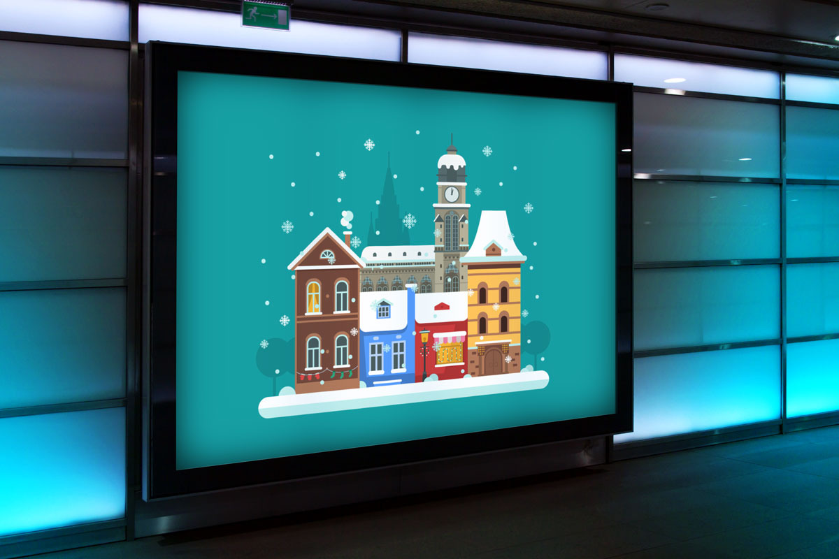 Winter Backgrounds and Landscapes, a Decorative Illustration by Alex Krugli (Photo 8 of 11)