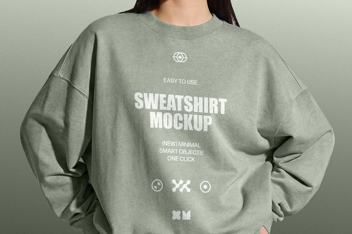 Women's Sweatshirt Mockup, a Hoody Mockup by Design Squad (Photo 2 of 4)