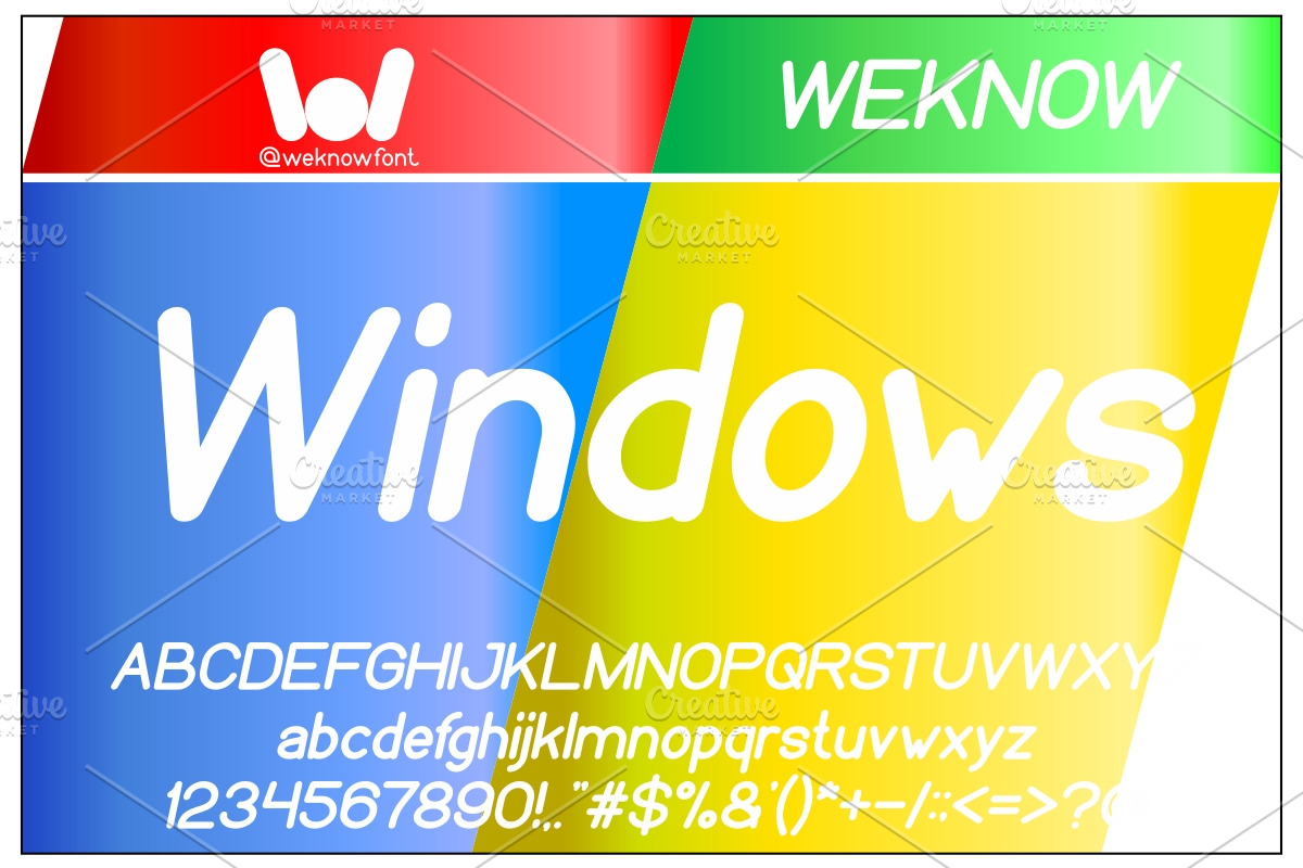 weknow windows font