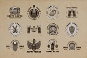 Beer Emblems in Vintage Style Part 1, a Branding & Logo Template by AkimD (Thumbnail 4 of 6)