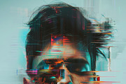 90 Glitch faces, a Person Illustration by Handmadefont (Thumbnail 58 of 94)