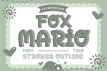 Fox Mario Font Trio