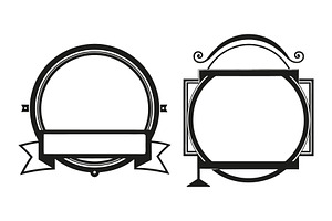 Decorative vintage frames vectors, an Object Graphic by Billah Hub