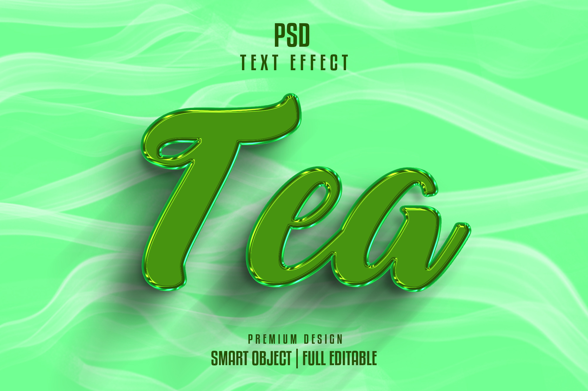 Tea Editable 3D Text Effect, a Layer Style Add-On by himelgfx
