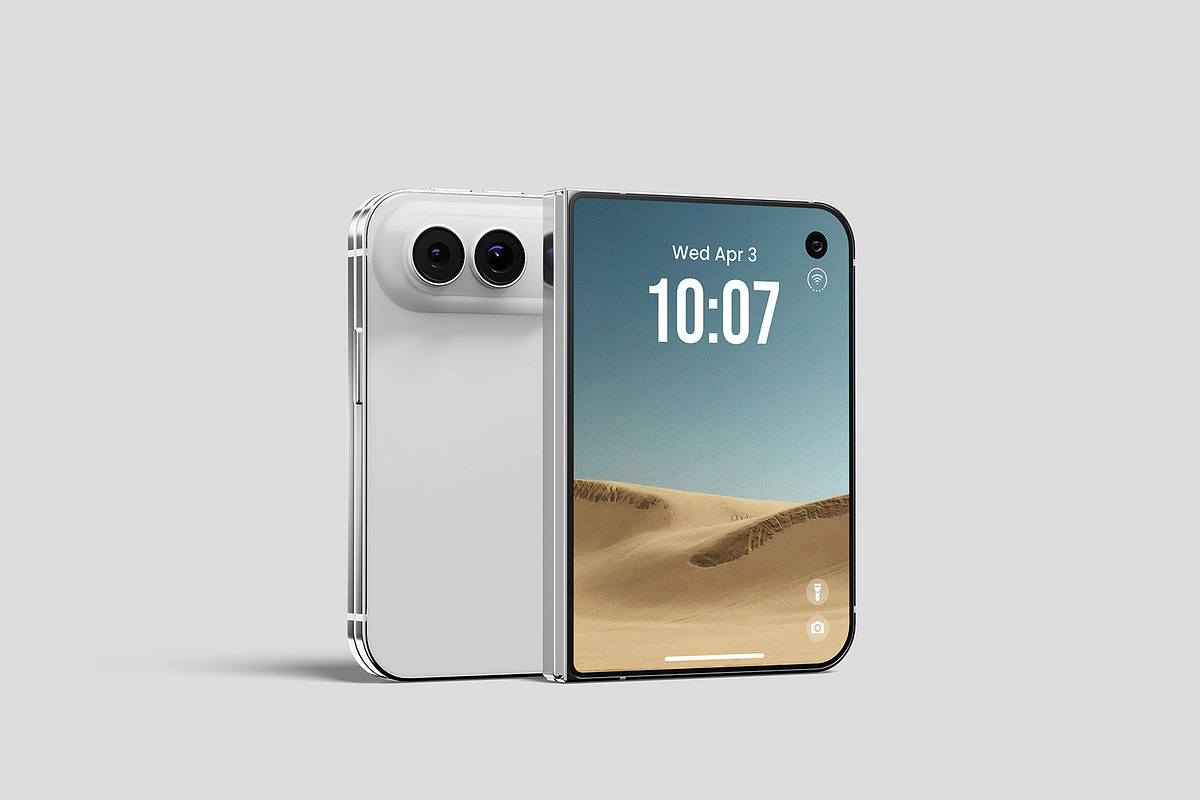 iPhone 18 Duo Mockup, an iPhone Mockup by Graphicbars (Photo 4 of 11)