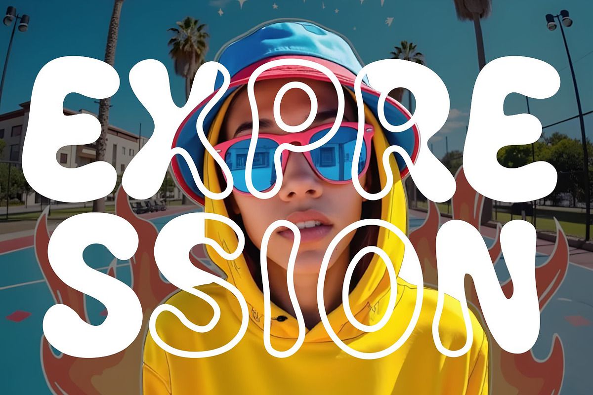 HUFLIX – Playful Bubble Liquid Font, a Handwritten Font by WhymoreArt (Photo 2 of 10)