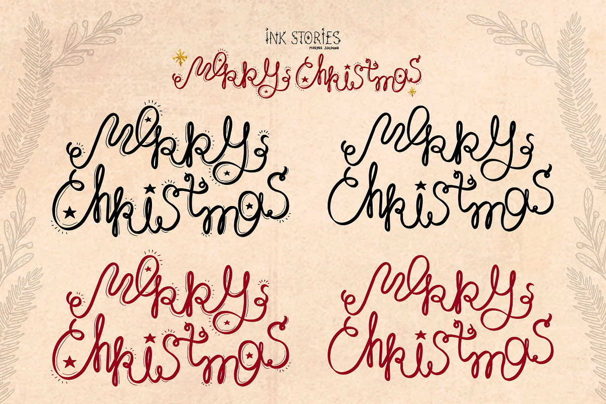 Merry Christmas, a Seasonal Illustration by Ink Stories (Photo 10 of 25)