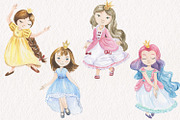 Fairy tale watercolor set, an Illustration by Love Watercolor Store (Thumbnail 3 of 9)