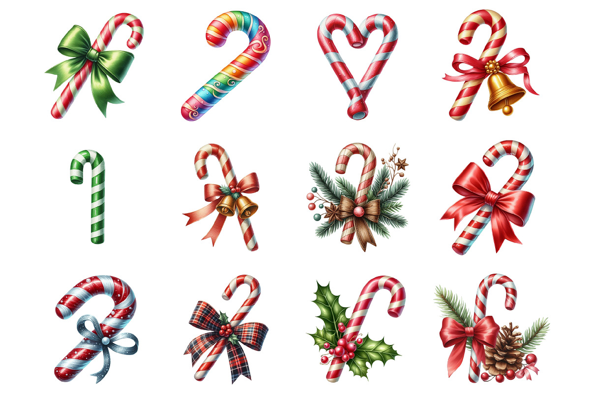 Candy Cane Clipart, an Illustration by Design Market (Photo 3 of 4)