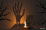 Halloween Shadow Candle Holders, a Decorative Illustration by svgocean (Thumbnail 12 of 14)